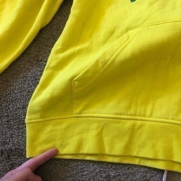 EMPYRE Freida Over You Rose Hoodie Yellow Red Floral Fleece Sweatshirt Small S - Picture 10 of 10